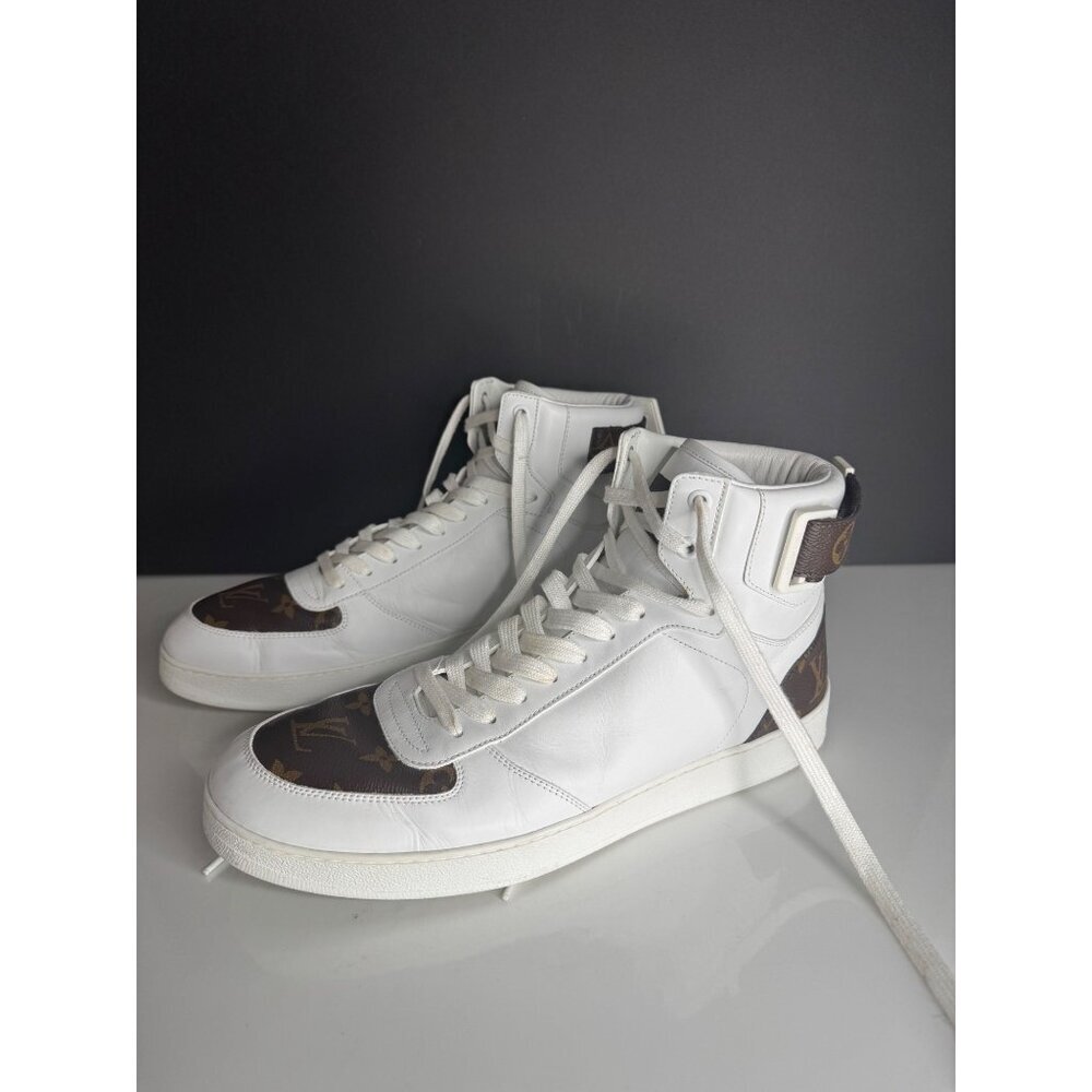 Louis Vuitton Rivoli High Top Monogram Sneaker Boot Signature Men's Men's LV 9 U - Picture 2 of 16